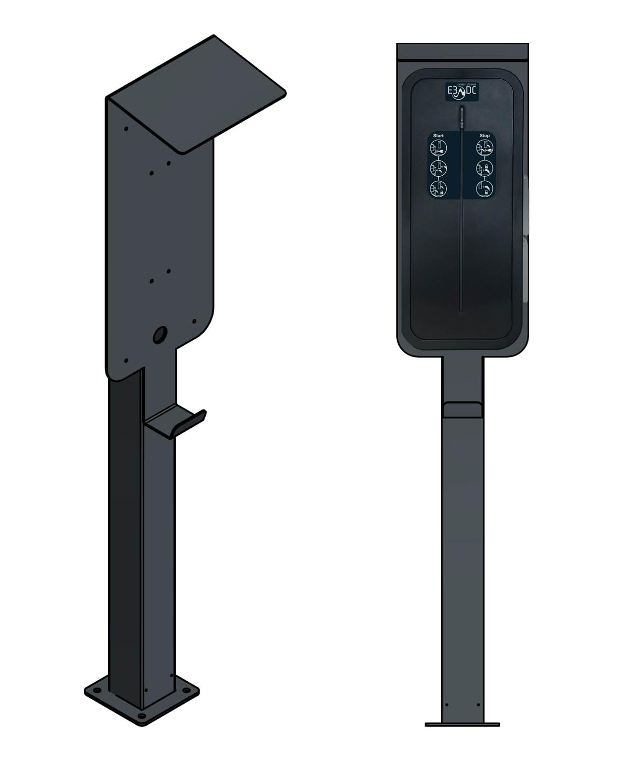 DIE-LADESÄULE - Ladesäule, Standfuß, Stele, Base für E3/DC